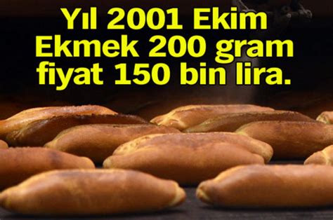 2001 yılı ekmek fiyatı